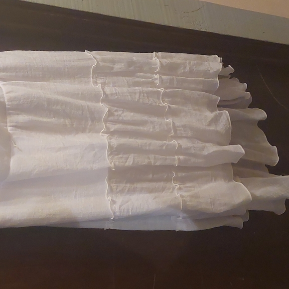 White Ruffle Dress - Picture 2 of 6